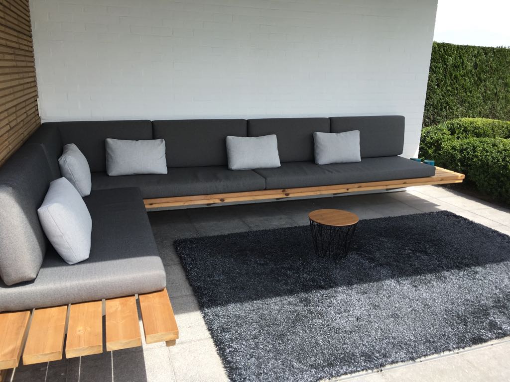 flexibel patroon Waar outdoor lounge kussenset op maat - Projecten - Realisaties
