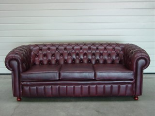 Chesterfield driezit - Herstofferen - Realisaties