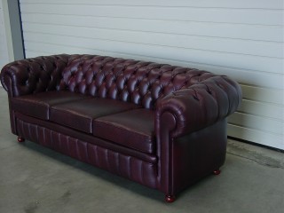 Chesterfield driezit - Herstofferen - Realisaties