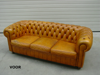 Chesterfield driezit - Herstofferen - Realisaties