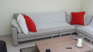 Dema hoeksalon - Herstofferen - Realisaties