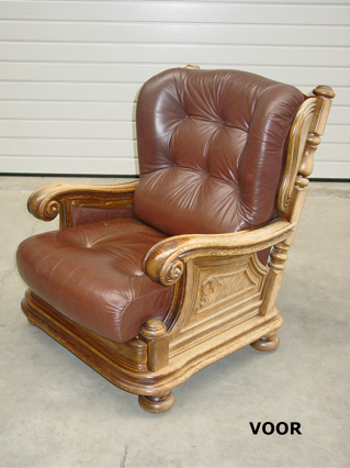 Klassiek salon zwaar eiken karkas - Herstofferen - Realisaties