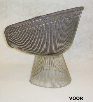 Knoll Nickel Lounge Chair + Ottoman - Herstofferen - Realisaties