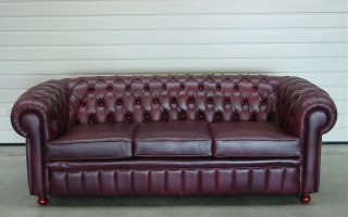 Chesterfield driezit - Herstofferen - Realisaties